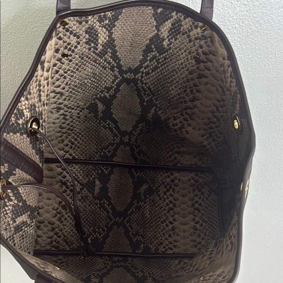 Michael Kors Dark Brown Logo Tote - Picture 7 of 8